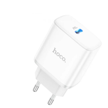 OUTLET-Cargador de Pared HOCO C104A USB-C 3.0 20W Blanco OUTLET-Cargador de Pared HOCO C104A USB-C 3.0 20W Blanco