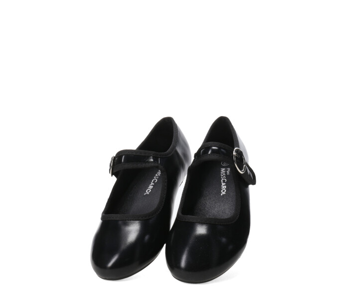 Ballerina ANIAK de terciopelo Black pu