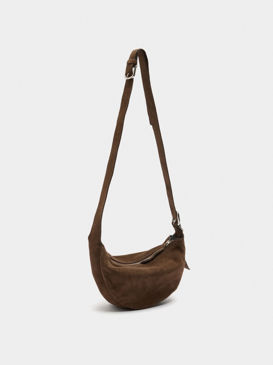 Bolso Hobo De Piel marron