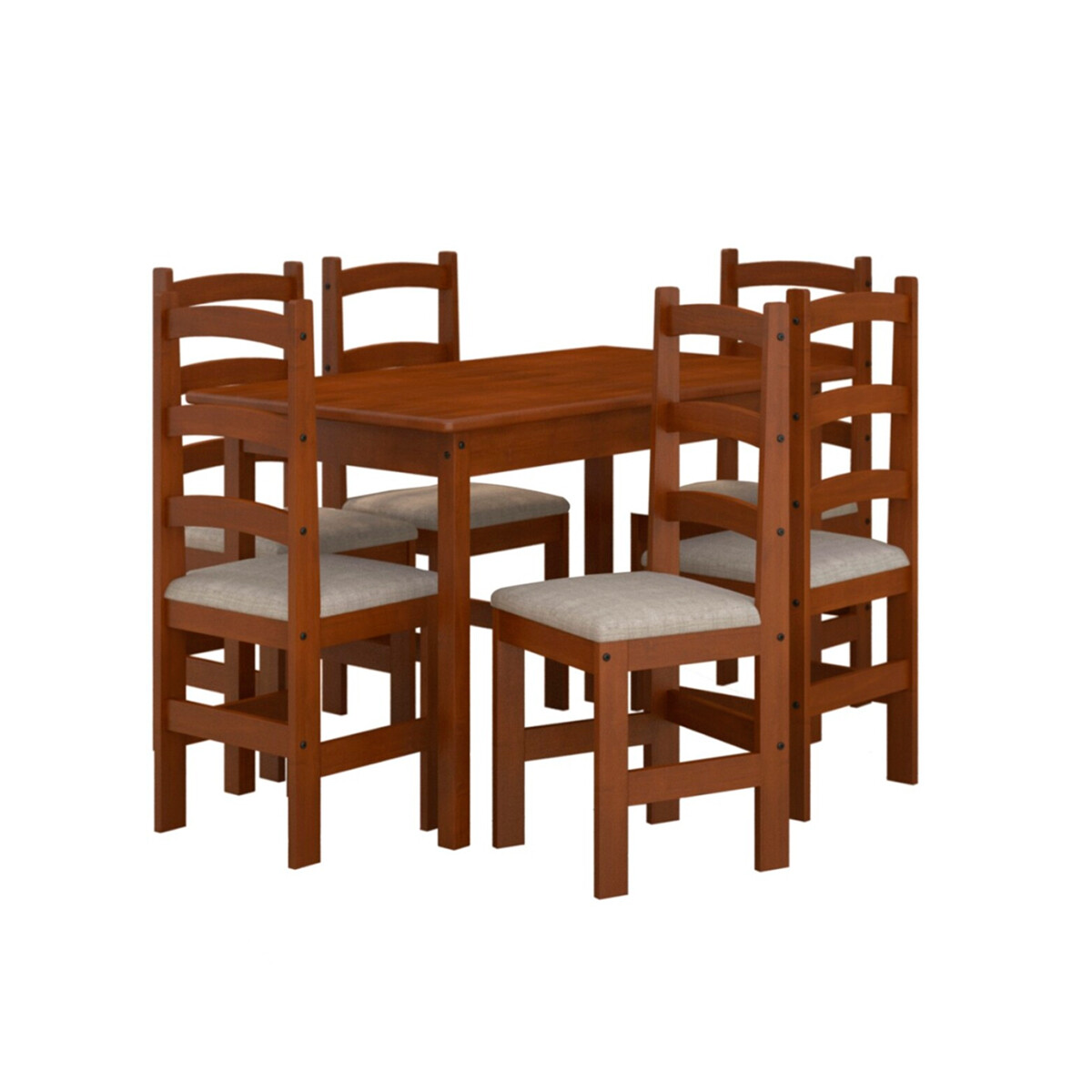 Juego De Comedor 6 Sillas Tap Patricia Línea Castaño Smgb 