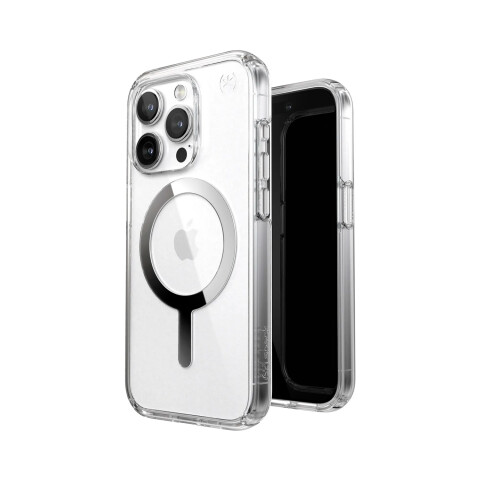 Funda Speck Presidio con Magsafe 15 Pro - Clear/Chrome Funda Speck Presidio con Magsafe 15 Pro - Clear/Chrome