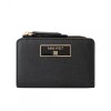 Small Leather Goods Mary Zip Around Card Case Cement Black