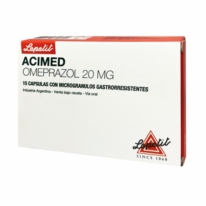 ACIMED OMEPRAZOL 20 MG. CJ X 15 CAPS. única