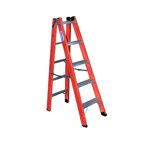 Escalera doble acceso fibra de vidrio 5 escalones WB0025