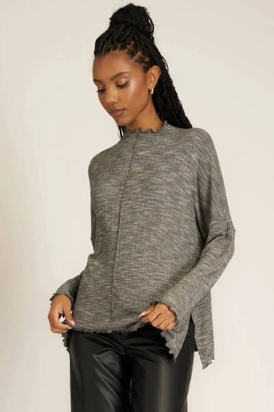 CAMISETA MANGA LARGA Gris