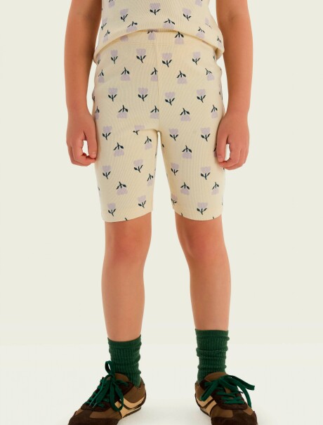 BERMUDA CICLISTA INFANTIL BEIGE