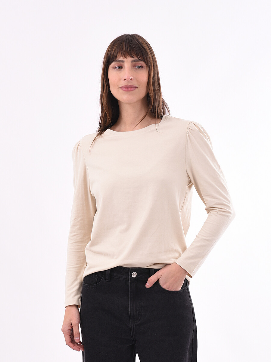 REMERA MOHANA - BEIGE CLARO 