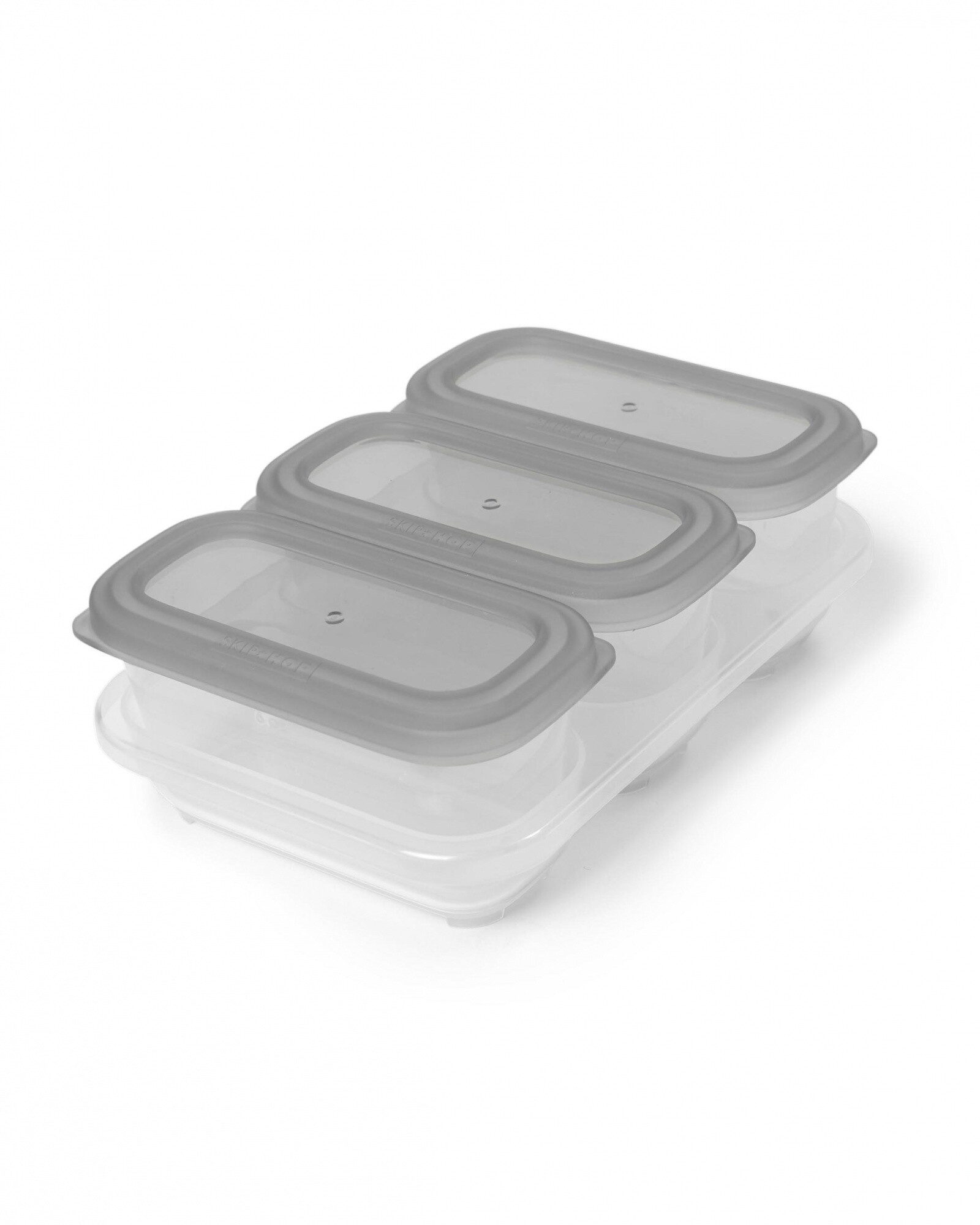 Set tres tuppers aptos para freezer y microondas 177ml Sin color