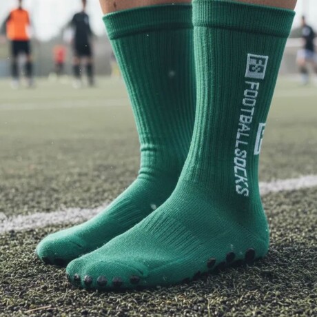 Par de Medias Deportivas Antideslizantes para Fútbol FS Verdes