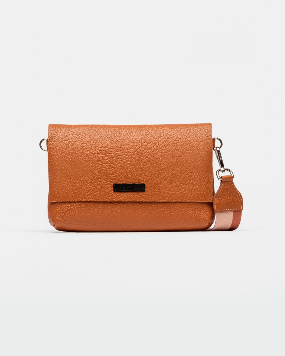 Bandolera Olivia En Cuero Graneado Marron