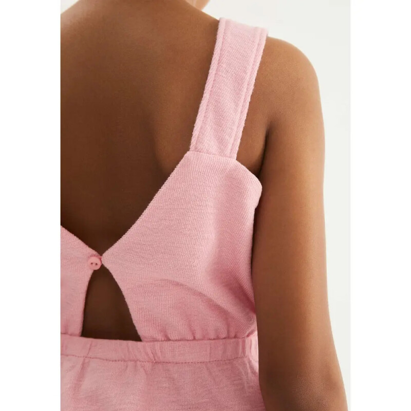 VESTIDO CURTO FEM ROSA CLARO