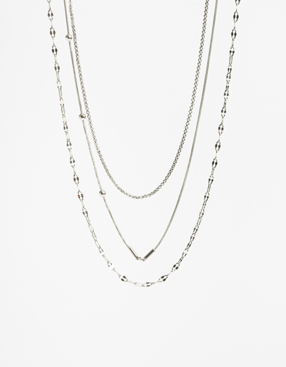 Set De Collares De Cadena Acero 