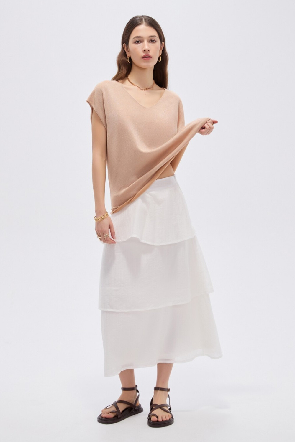 Remera Tiralle Beige Oscuro