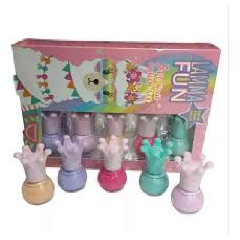 Esmaltes infantiles x5 colores Esmaltes infantiles x5 colores