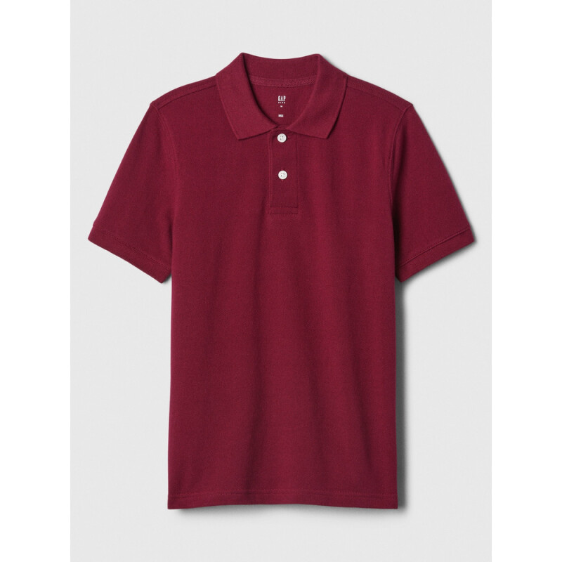 V-BTS SS PIQUE POLO RED DELICIOUS