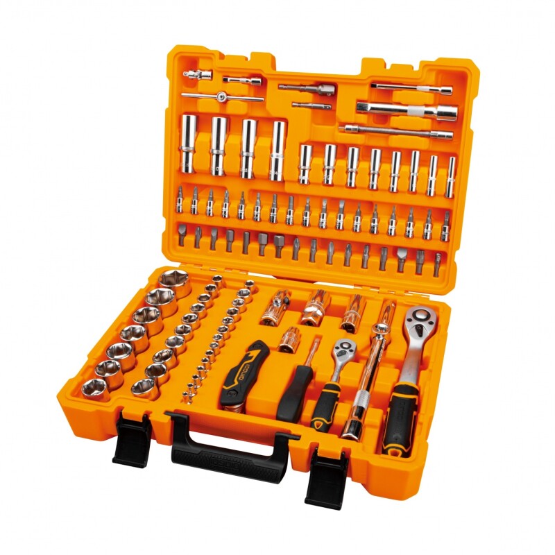 DINGQI JUEGO 94 PIEZAS LLAVES & ACCESORIOS & DADOS CR-V 1/2-1/4 Dingqi Juego 94 Piezas Llaves & Accesorios & Dados Cr-v 1/2-1/4