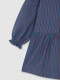 Vestido Rayas Azul Pavo