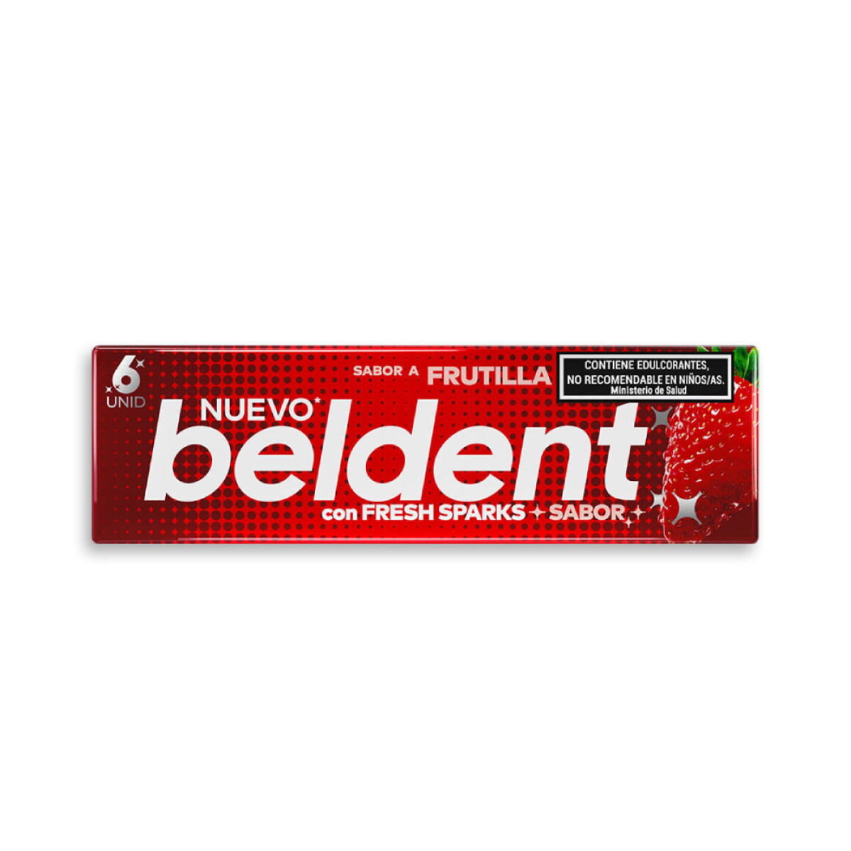 Chicle Beldent Frutilla 10 Unidades 
