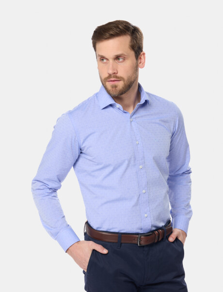 CAMISA DE VESTIR FANTASIA Azul