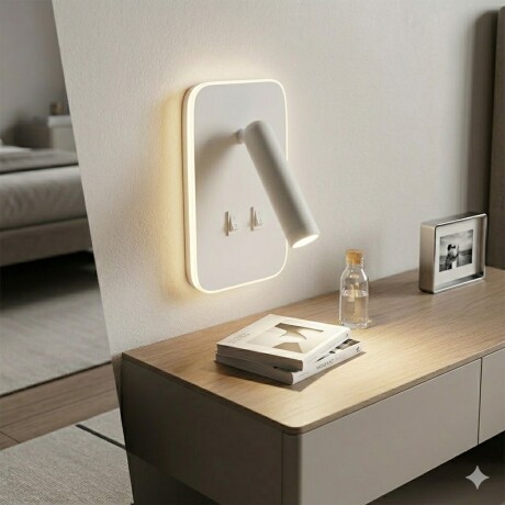 Portátil led de pared con SPOT móvil, DOBLE LUZ BLANCA