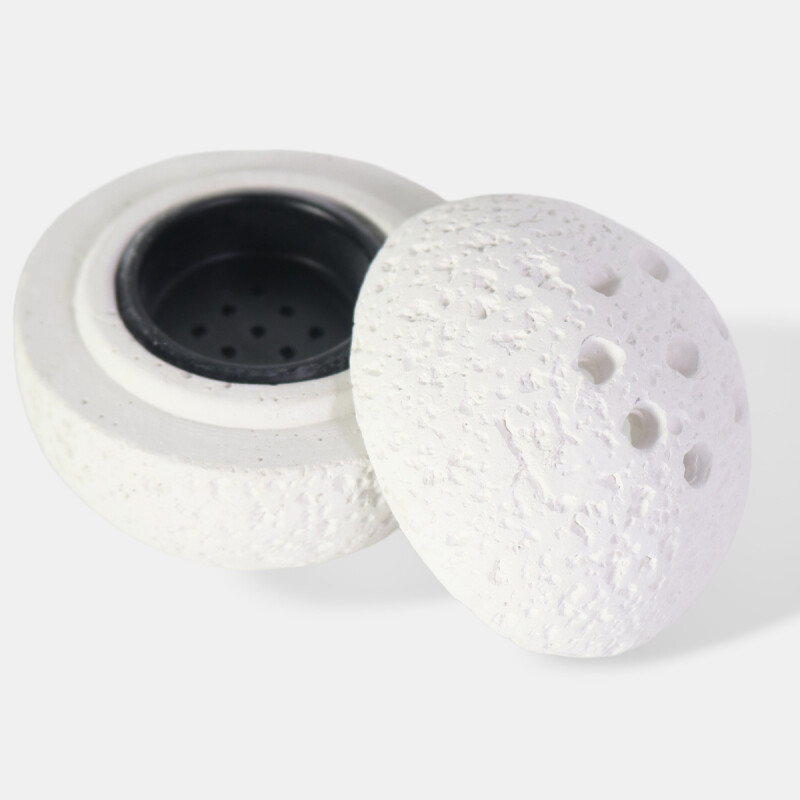 QUEMADOR BLANCO P/INCIENSO 3Pzas 7X7CM Unica