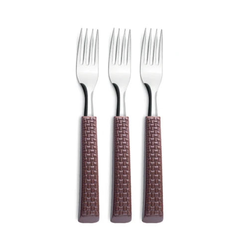 Set x 3 Tenedores Mango Rattan Simonaggio U