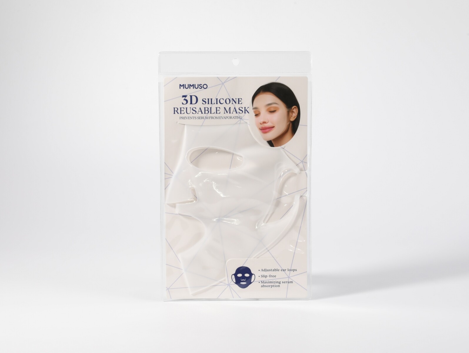 FUNDA DE SILICONA 3D REUTILIZABLE PARA MASCARILLA FACIAL 