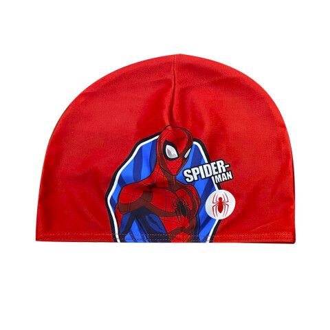 Gorra de Natación Infantil Talle Único Spiderman Rojo