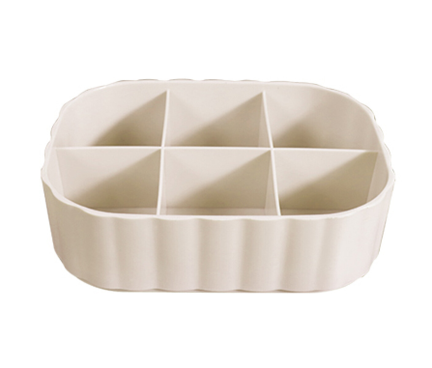 Organizador con espacios - beige 