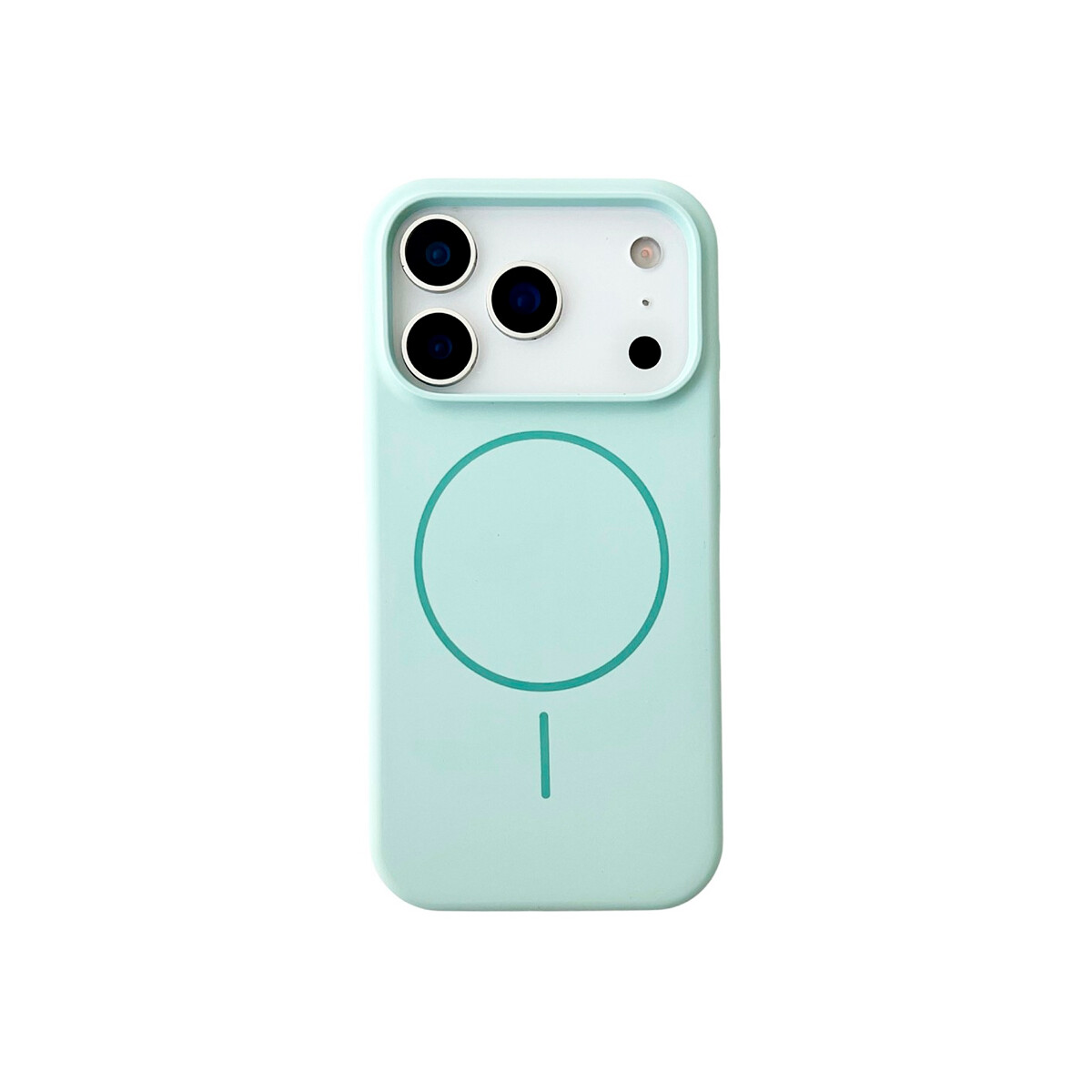 Protector para iPhone 17 Pro engomado MagSafe color verde 