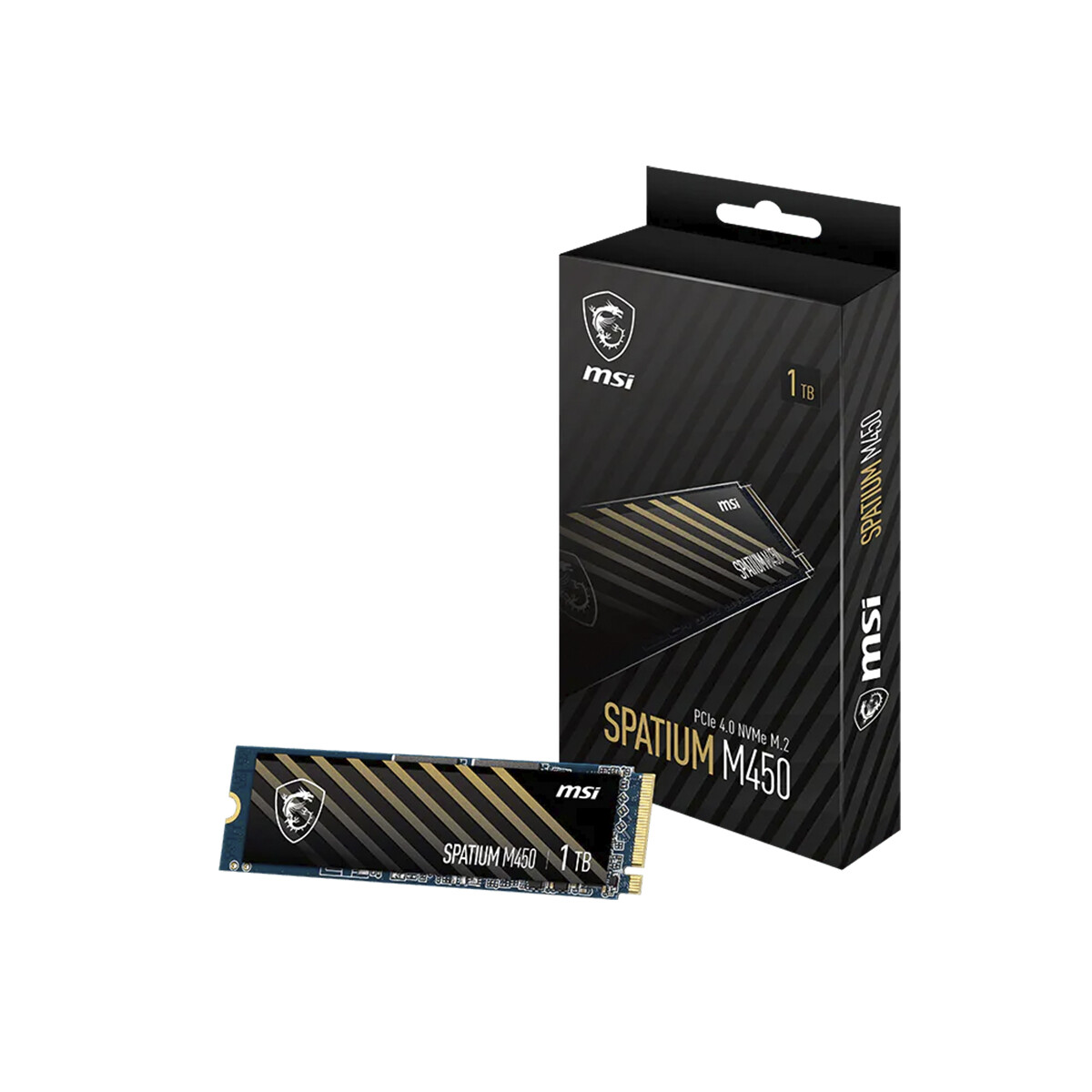 Disco duro interno MSI Spatium M450 1TB PCIE 4.0 NVME M.2 V1 