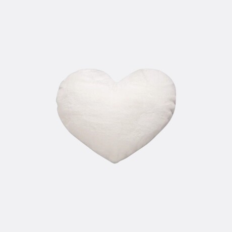 Almohadón Chico Corazón Blanco