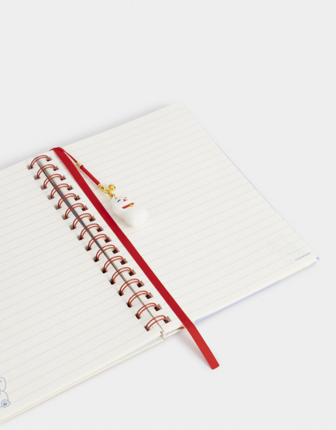 Anotadores Cuadernos y Memos Cuaderno A5 Con Charm De Gatito "tokyo" - Combinacion Multicolor