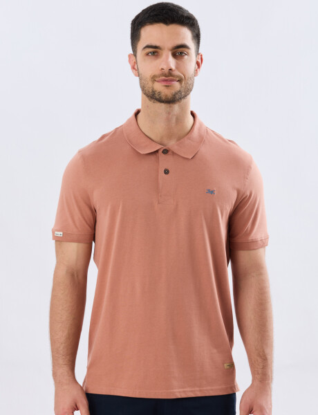 REMERA POLO LISA JERSEY Ladrillo