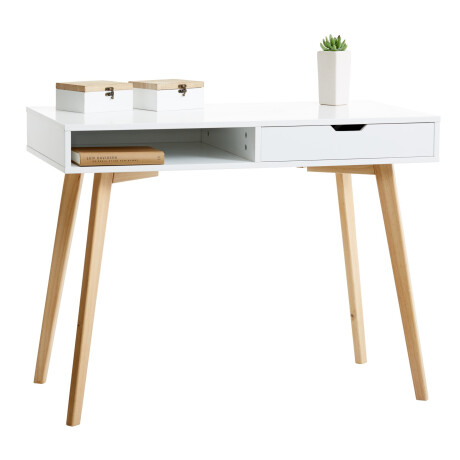 Escritorio TAMHOLT 50x100 blanco/natural Blanco/natural