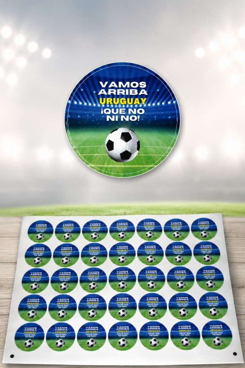 Sticker Uruguay plancha 20x30 cm - DISEÑO 2 