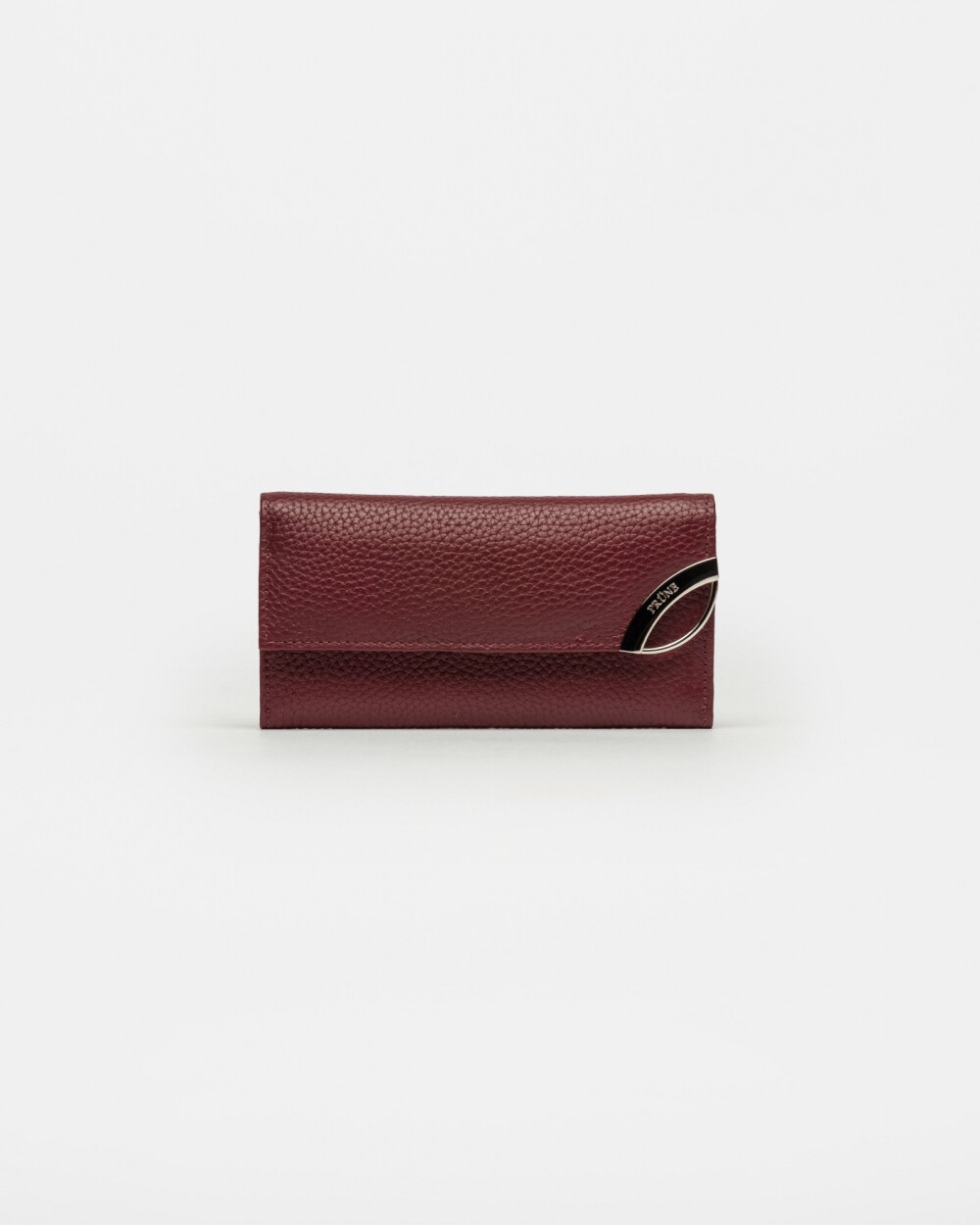 Billetera Katy en cuero graneado Bordeaux