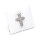Cruz en oro 18k blanco y brillantes Cruz en oro 18k blanco y brillantes