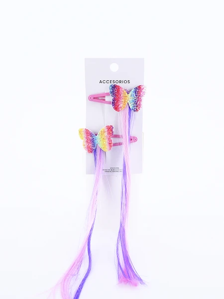 SAPITO CON EXTENSIÓN PELO PACK X 2 ROSADO