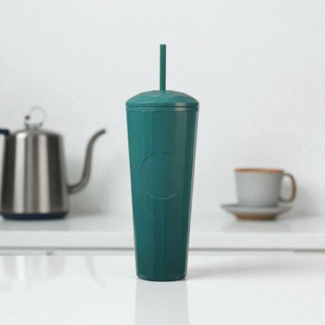 Vaso Reutilizable con Sorbito Verde