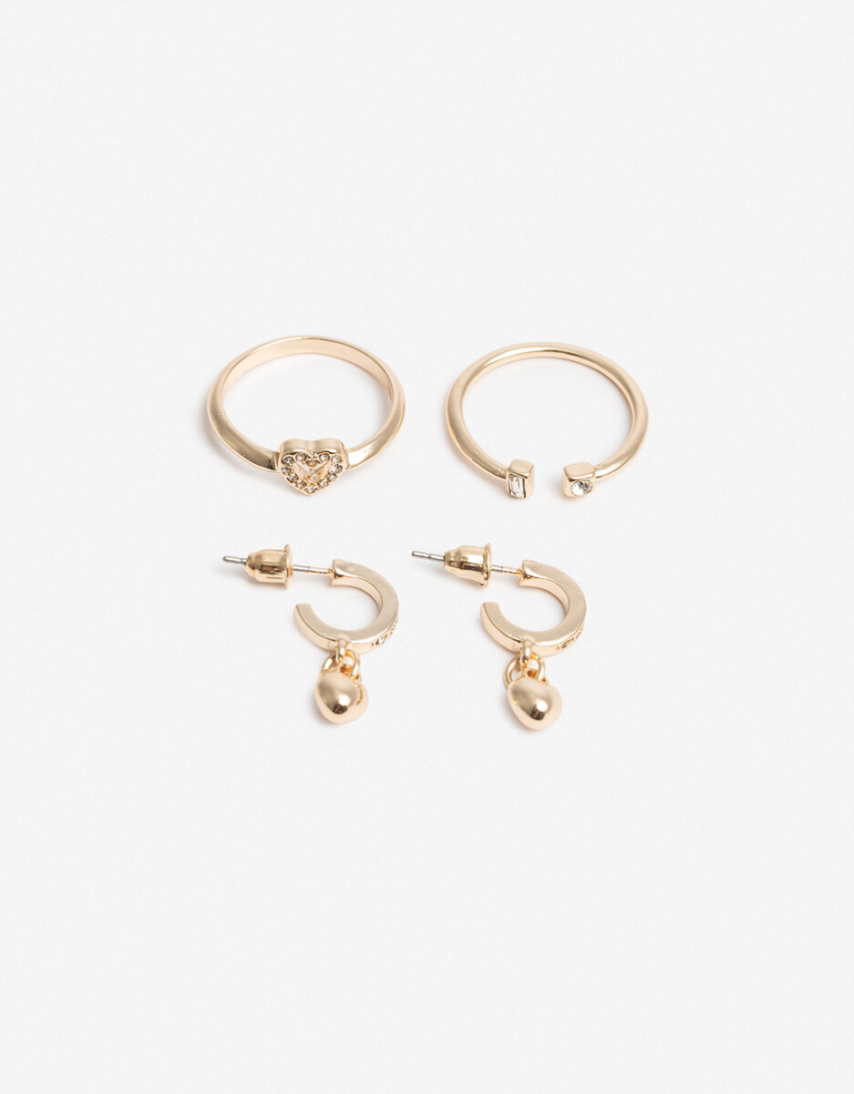 Set De Argollas Y Anillos 