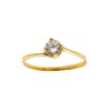 Anillo Solitario-Oro bajo-Piedra Zirconia-AN8079 conpiedra
