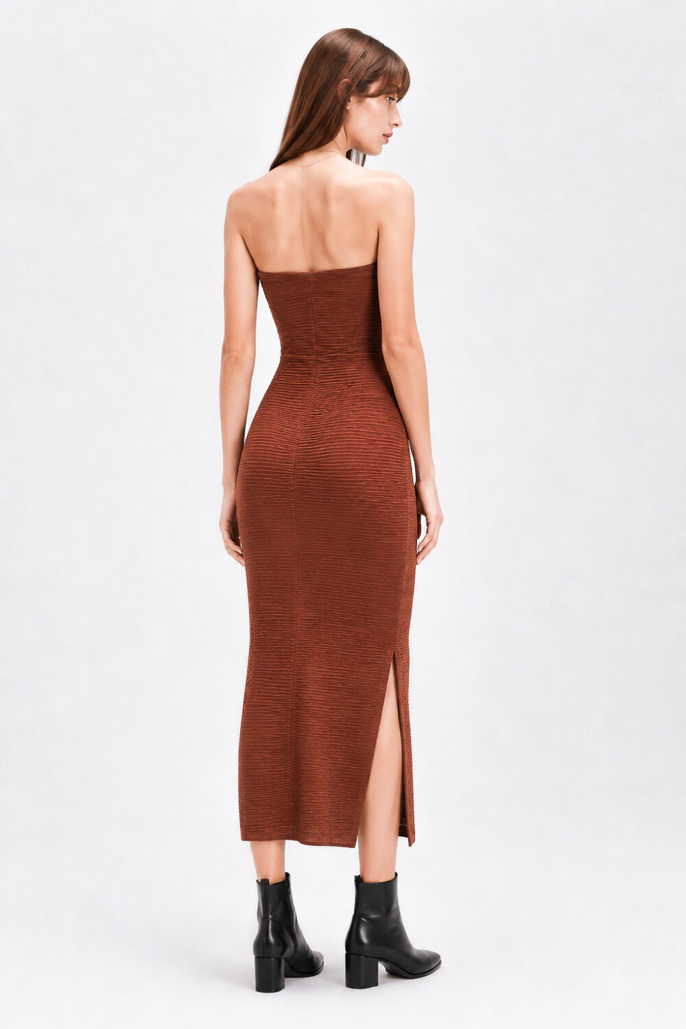 Vestido Runpia Marron Medio