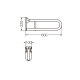 Barral Rebatible Ferrum Espacio 60 cm 000