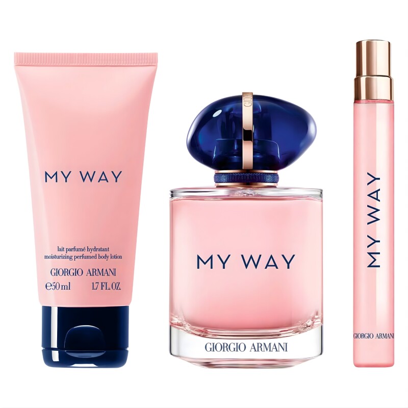 Set Perfume Giorgio Armani My Way EDP 90ml + 10ml + Body Lotion 50ml Para Mujer Aroma Floral Set Perfume Giorgio Armani My Way EDP 90ml + 10ml + Body Lotion 50ml Para Mujer Aroma Floral