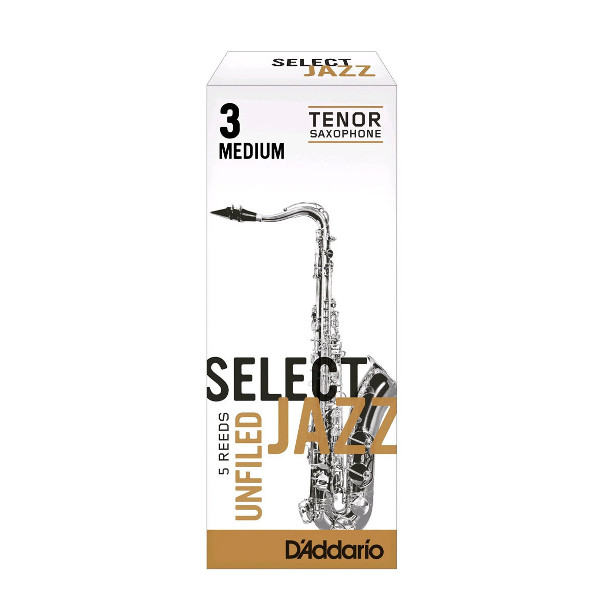 Caña Saxo Tenor Daddario Select Jazz 3m Unfiled P/ Unidad 