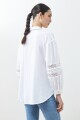 Camisa romántica blanco