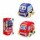 Set 2 Autitos de Peluche Autos en Tela Blandos Bebé Huanger Azul/rojo