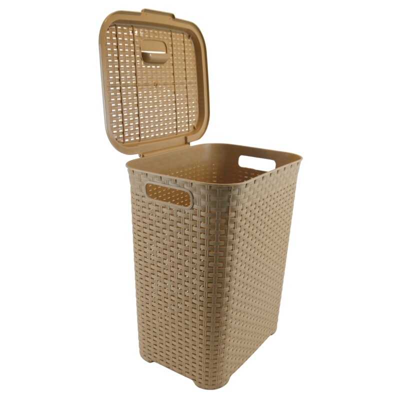 Cesto para ropa 45 lts MARRON CLARO