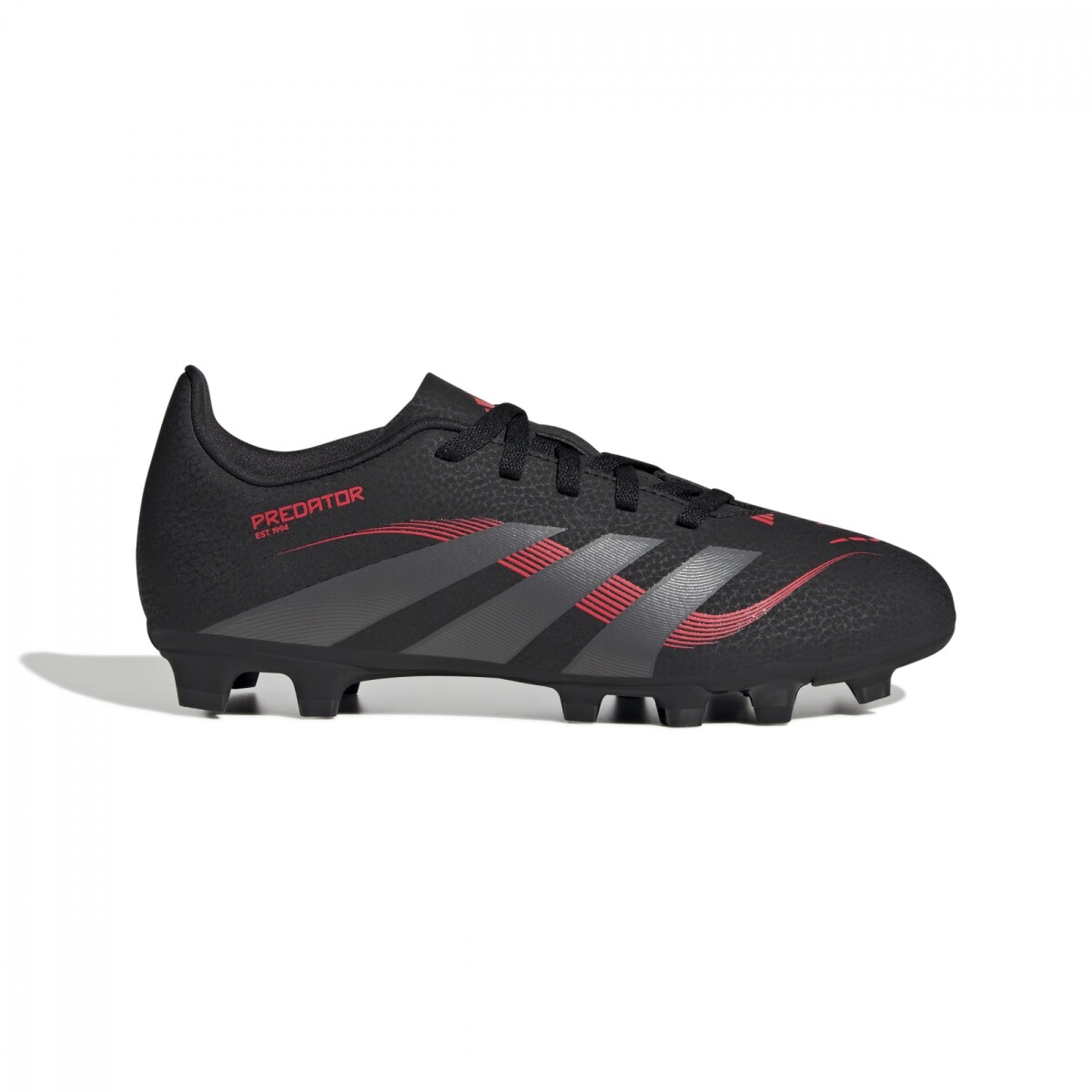 Futbol Cancha JR(FG) - Adidas - ADIDAS CHAMPION PREDATOR CLUB FG/MG J de Niños - ID3812 - Negro-rojo 